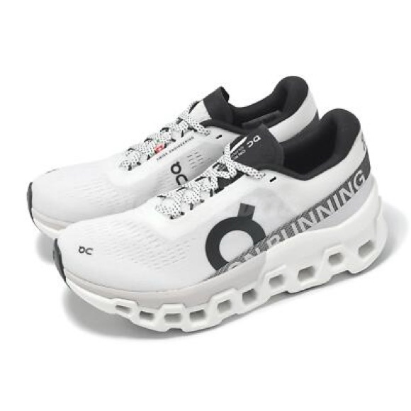 ON Running Cloudmonster Gray and White Shoes Size 8.5